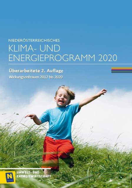Titelseite des NÖ Klima- und Energieprogramms 2020