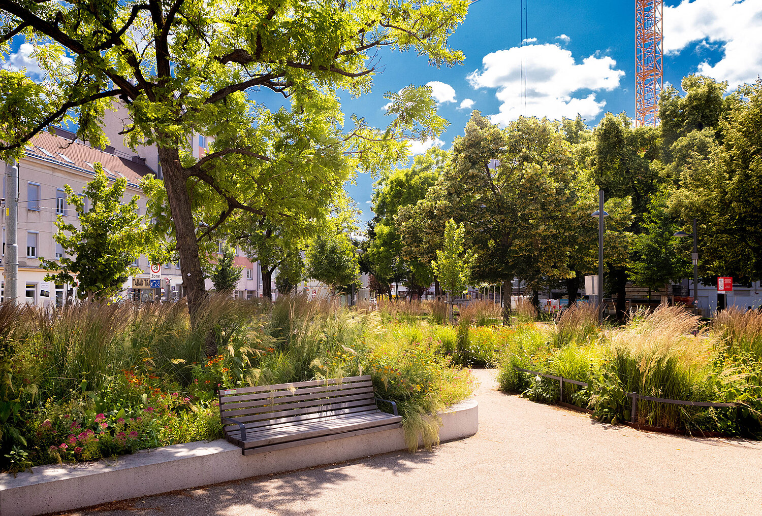 Platz in der Großstadt