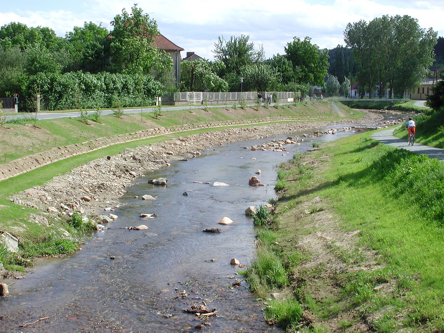 Blick auf die Pinka in Pinkafeld