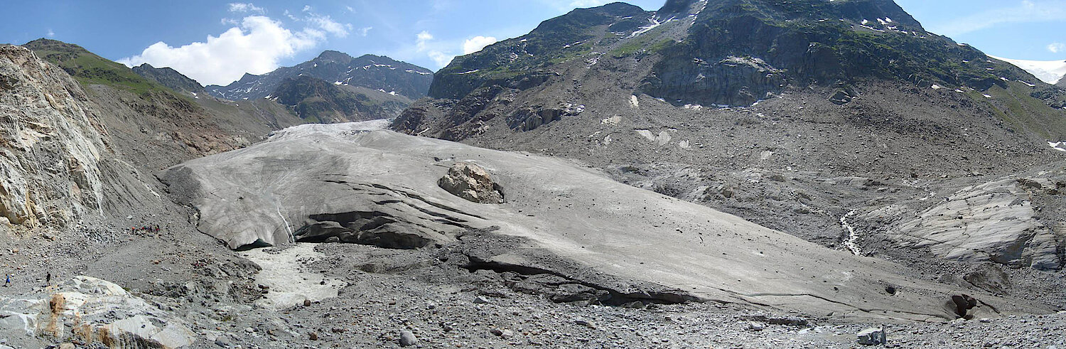 Gepatschferner mit und ohne Gletscher