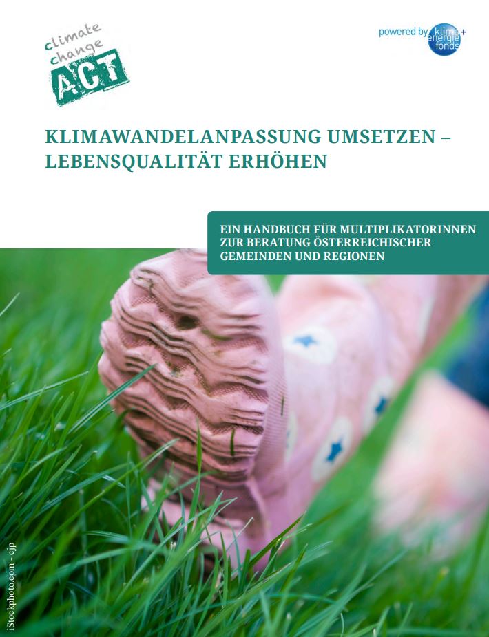 Coverphoto Handbuch Klimawandelanpassung umsetzen - Lebensqualität erhöhen