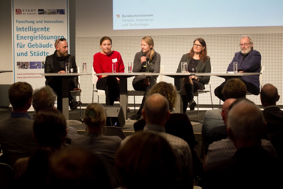 Themenworkshop − Podiumsdiskussion Teilnehmer am Podium