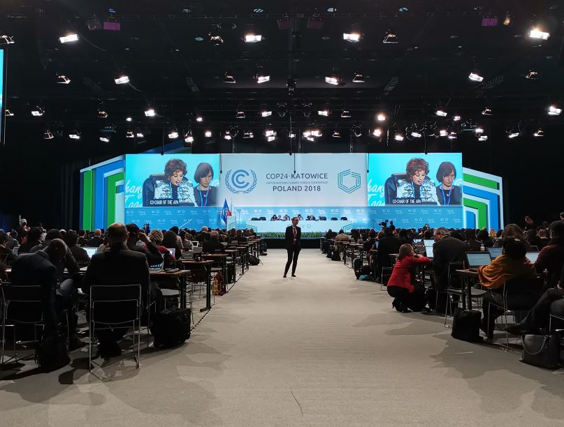 Verhandlungssaal der UN-Klimakonferenz in Katowice Verhandlungssaal der UN-Klimakonferenz in Katowice